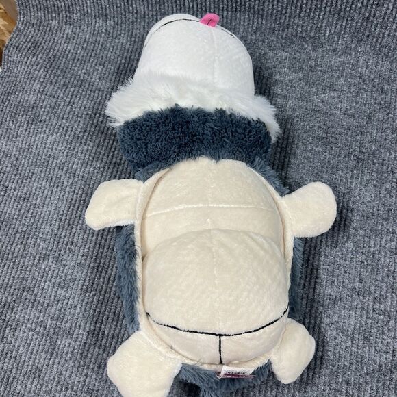 Just Play FlipaZoo 2 in 1 Plush 20” White Polar Bear Poppi/Gray Husky Dog Asher - Picture 6 of 15